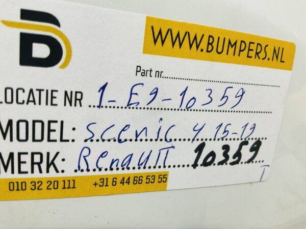 Bumper Renault Scenic 5 2015-2019 850180046R Achterbumper 1-E9-10359T