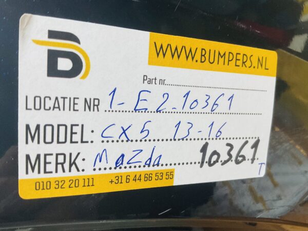 Bumper Mazda CX5 CX-5 2013-2016  Achterbumper 1-E2-10361T