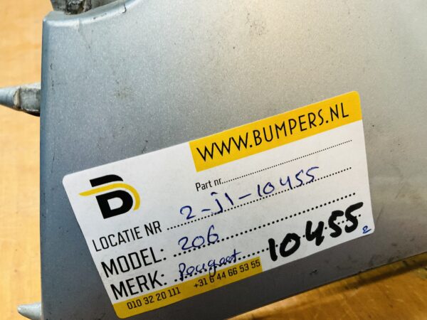 BUMPER Peugeot 206 9648291877 VOORBUMPER 2-J1-10455z
