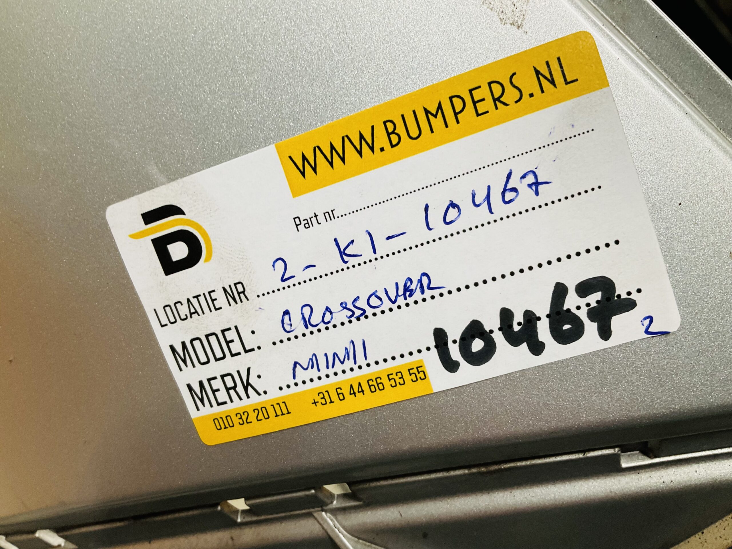 BUMPER Mini Crossover 51119801923 VOORBUMPER 2-K1-10467z