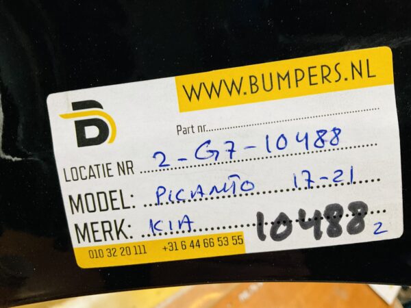 BUMPER Kia Picanto 2017-2021 VOORBUMPER 2-G7-10488z