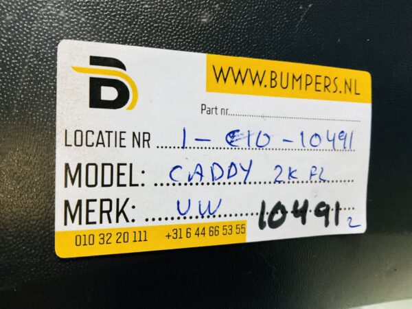 BUMPER Volkswagen Caddy 2K Facelift 2K5807221J VOORBUMPER 1-C10-10491z