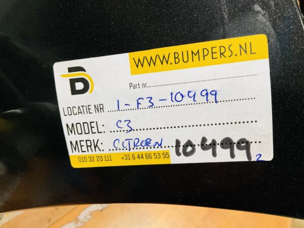 BUMPER Citroen C3 VOORBUMPER 1-F3-10499z
