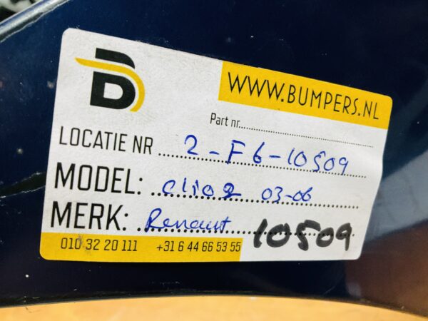 BUMPER Renault Clio 2  2002-2006 VOORBUMPER 2-F6-10509z