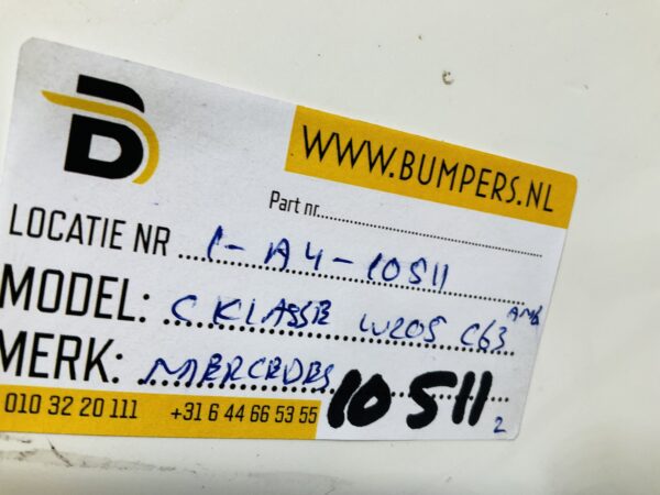 BUMPER Mercedes C Klasse W205 C63 AMG 6xpdc 2016-2021 VOORBUMPER 1-A4-10511z