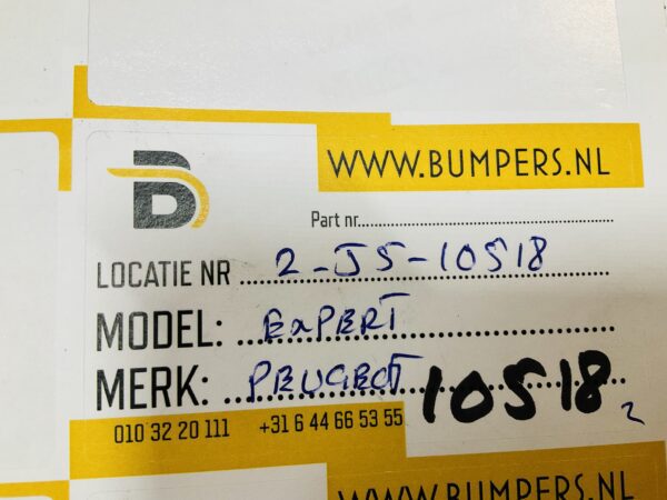 BUMPER Peugeot Expert Citroen Jumpy  VOORBUMPER 2-J5-10518z