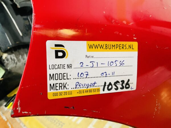 BUMPER Peugeot 107 2007-2011 VOORBUMPER 2-J1-10536z