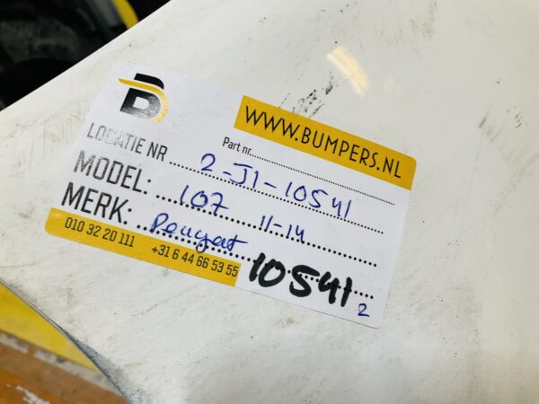 BUMPER Peugeot 107 2011-2014 VOORBUMPER 2-J1-10541z
