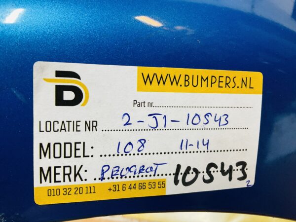 BUMPER Peugeot 107 2011-2014 VOORBUMPER 2-J1-10543z