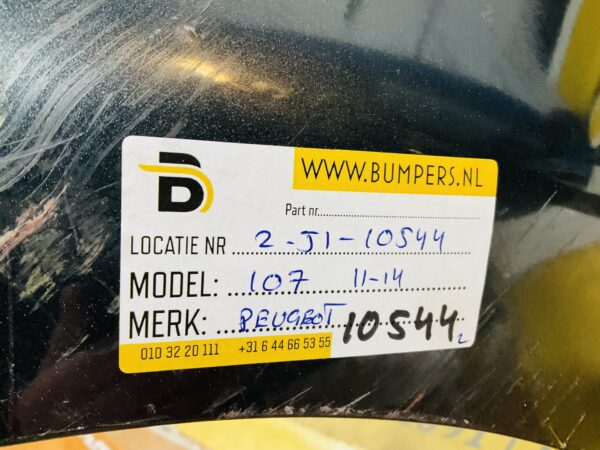 BUMPER Peugeot 107 2011-2014 VOORBUMPER 2-J1-10544z
