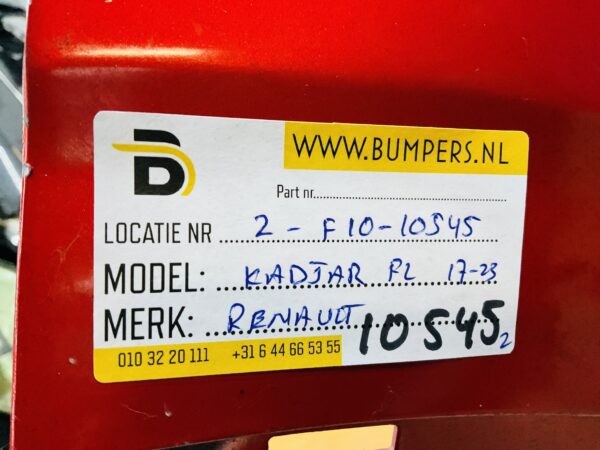BUMPER Renault Kadjar Facelift 2017-2022 VOORBUMPER 2-F10-10545z