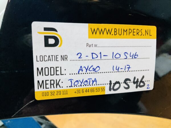 BUMPER Toyota Aygo 2014-2017 VOORBUMPER 2-D1-10546z