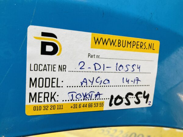 BUMPER Toyota Aygo 2014-2017 VOORBUMPER 2-D1-10554z