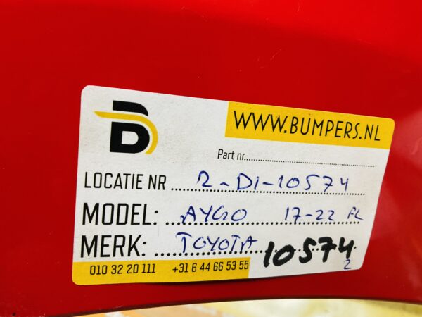 BUMPER Toyota Aygo Facelift 2017-2021 VOORBUMPER 2-D1-10574z