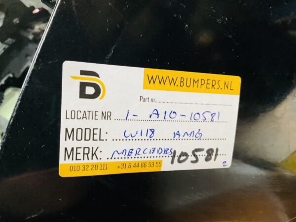 BUMPER Mercedes CLA W118 AMG 6xpdc 2019-2023 VOORBUMPER 1-A10-10581z