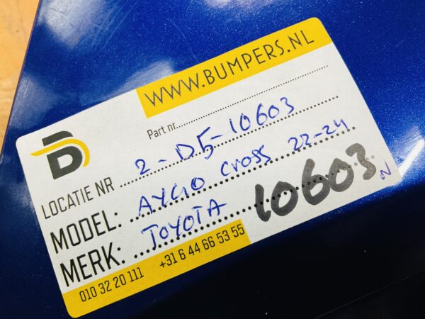 BUMPER Toyota Aygo X Cross 2022-2024 VOORBUMPER 2-D5-10603z