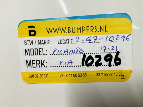 BUMPER Kia Picanto 2017-2022 8651106000 VOORBUMPER 2-G7-10296z