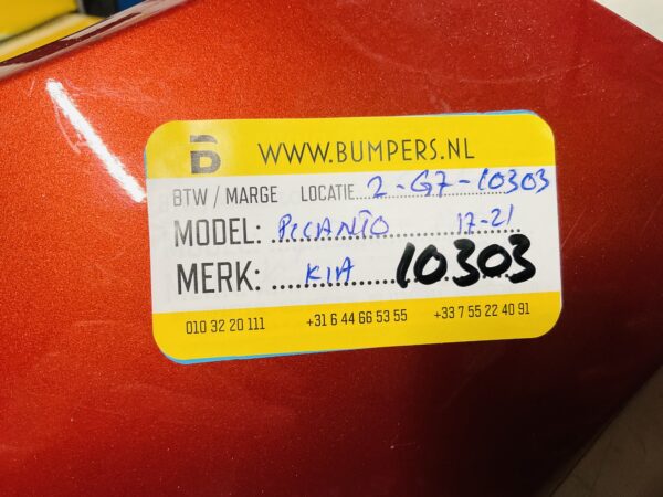 BUMPER Kia Picanto 2017-2022 8651106000 VOORBUMPER 2-G7-10303z