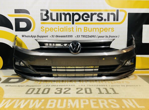 BUMPER Volkswagen Polo 2G +Grill 2017-2021 2G0807221 1-C3-10305z