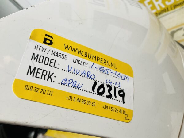 BUMPER Opel Vivaro 2014-2023 9833129877 1-G5-10319z