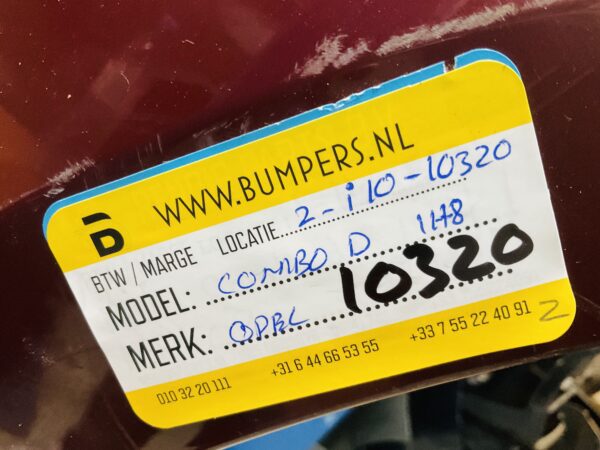 BUMPER Opel Combo D 2011-2018 9833129877 2-i10-10320z