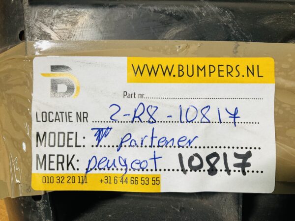Onderplaat Peugeot Partner Citroen Berlingo 9683459180 Bumperlip 2-R8-10817
