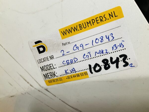 BUMPER Kia Ceed Gt MK2 2013-2015 VOORBUMPER 2-G9-10843z