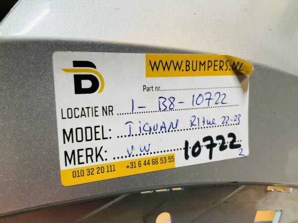 BUMPER Volkswagen Tiguan Rline R-Line 6xpdc 2022-2023  VOORBUMPER 1-B8-10722z