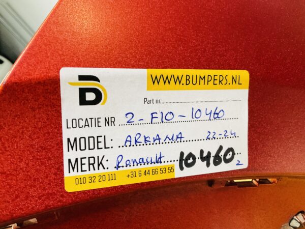 BUMPER Renault Arkana 2022-2024 VOORBUMPER 2-F10-10460z