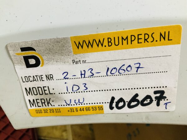Bumper Volkswagen iD3 10A807421 Achterbumper 2-H3-10607T