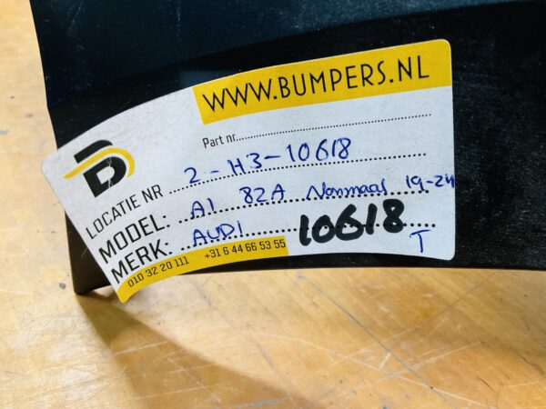 Bumper Audi A1 82A Normaal 4xpdc 2019-2024 82A807511 Achterbumper 2-H3-10618T