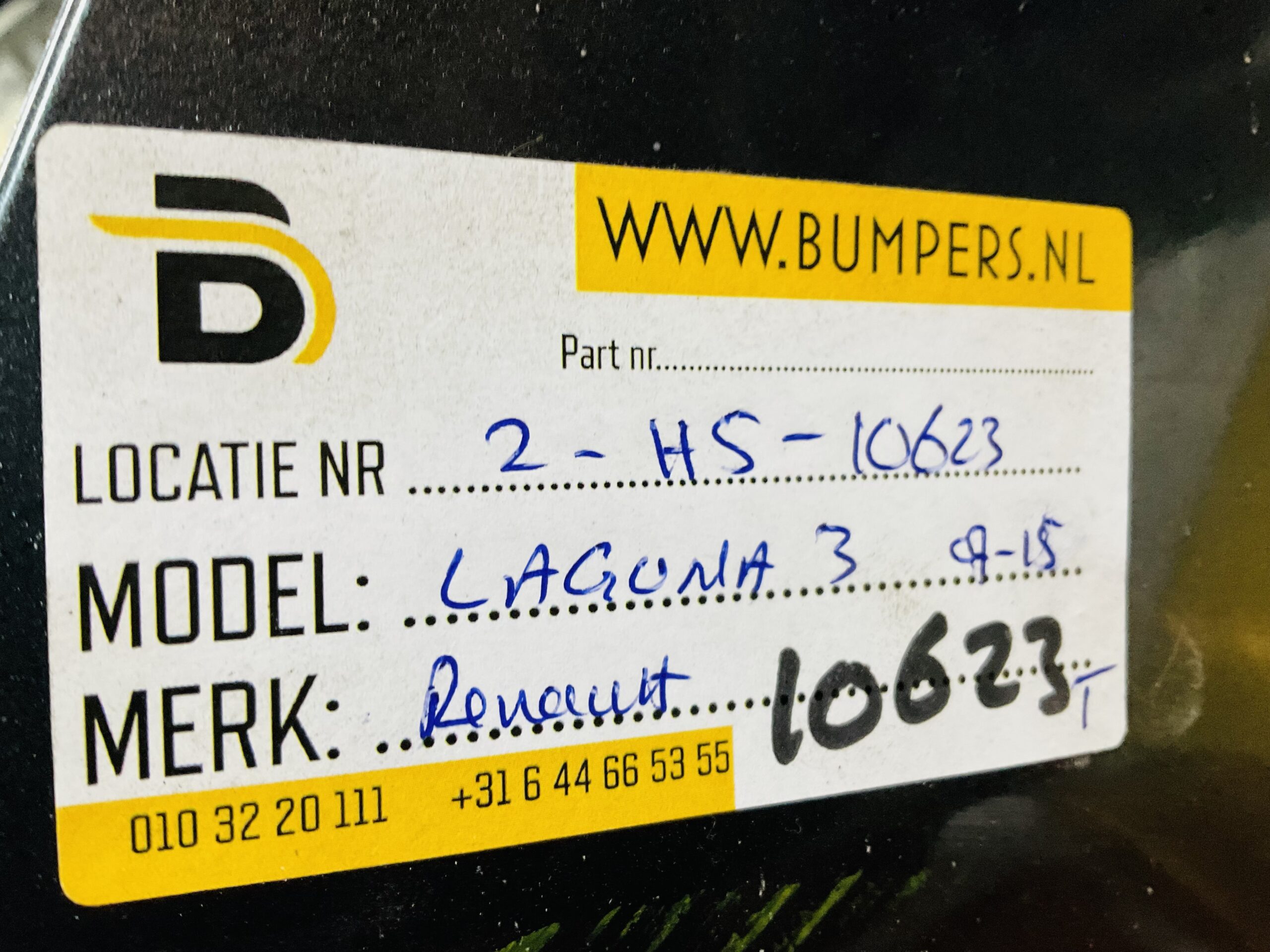 Bumper Renault Laguna 3 2007-2015 2xpdc Achterbumper 2-H5-10623T