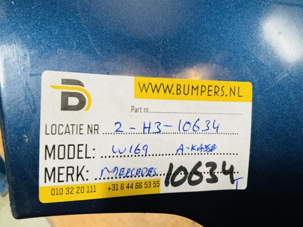 Bumper Mercedes A Klasse W169 2008-2012 1698850838 Achterbumper 2-H3-10634T