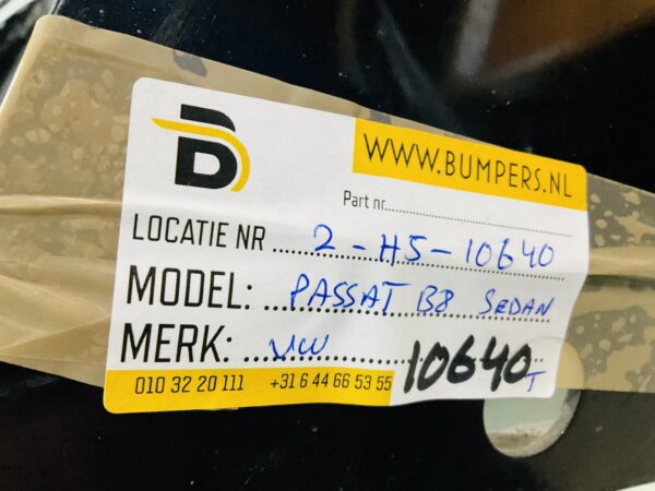 Bumper Volkswagen Passat B8 Sedan 6xpdc 3G5807421 Achterbumper 2-H5-10640T