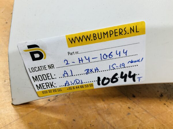 Bumper Audi A1 8XA Normaal 2015-2019  Achterbumper 2-H4-10644T