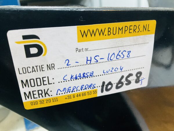 Bumper Mercedes C Klasse W204 4xpdc 2048850238 Achterbumper 2-H5-10658T