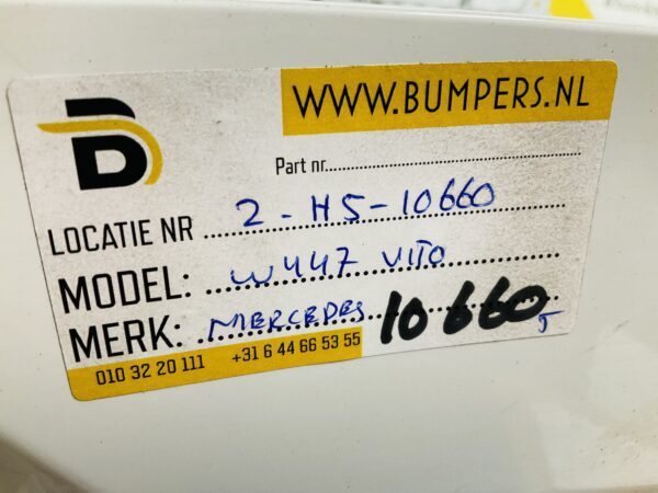 Bumper Mercedes Vito W447 A4478850038 Achterbumper 2-H5-10660T