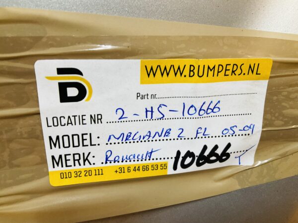 Bumper Renault Megane 2 Facelift 2005-2009 8200436403 Achterbumper 2-H5-10666T