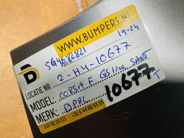 Bumper Opel Corsa F GSline GS-Line Sport 2019-2024 Achterbumper 2-H4-10677T