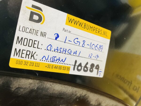 Bumper Nissan Qashqai 2012-2017 Voorbumper 1-G8-10689z