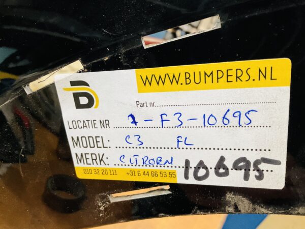Bumper Citroen C3 Facelift  3200101191231190100 Voorbumper 1-F3-10695z
