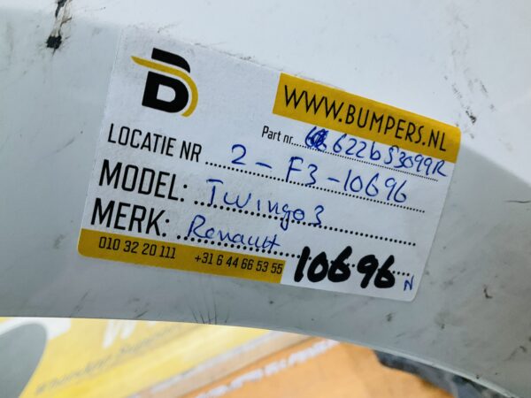 Bumper Renault Twingo 4 622B53099R Voorbumper 2-F3-10696z