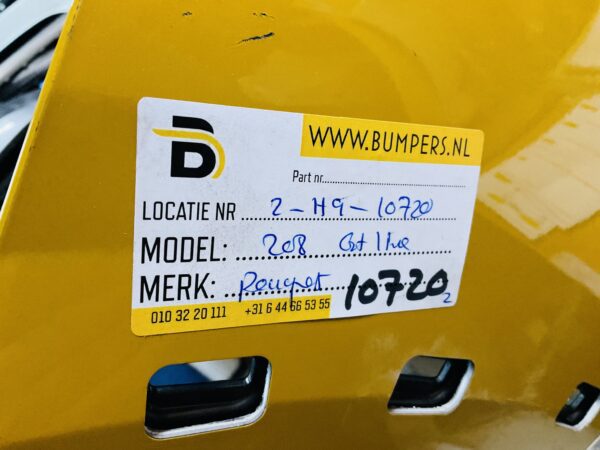 BUMPER Peugeot 208 GTline GT-Line 2019-2022 VOORBUMPER 2-H9-10720z