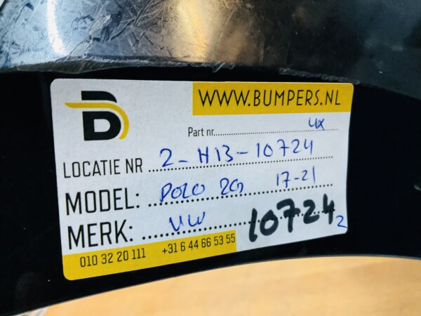 BUMPER Volkswagen Polo 2G 4xpdc 2017-2021  VOORBUMPER 2-H13-10724z