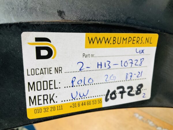 BUMPER Volkswagen Polo 2G 4xpdc 2017-2021  VOORBUMPER 2-H13-10728z