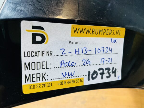 BUMPER Volkswagen Polo 2G 4xpdc 2017-2021  VOORBUMPER 2-H13-10734z