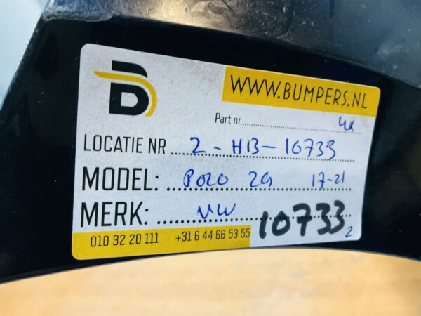 BUMPER Volkswagen Polo 2G 4xpdc 2017-2021  VOORBUMPER 2-H13-10733z
