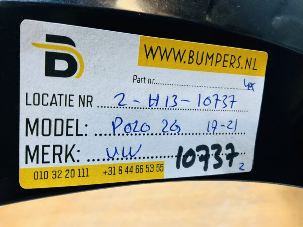 BUMPER Volkswagen Polo 2G 4xpdc 2017-2021 VOORBUMPER 2-H13-10737z