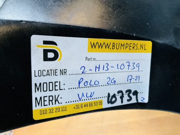 BUMPER Volkswagen Polo 2G 4xpdc 2017-2021 VOORBUMPER 2-H13-10739z