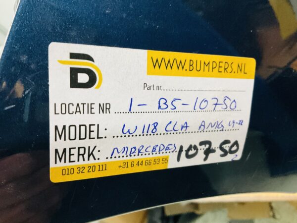 BUMPER Mercedes CLA W118 AMG 6xpdc 2019-2022  VOORBUMPER 1-B5-10750z